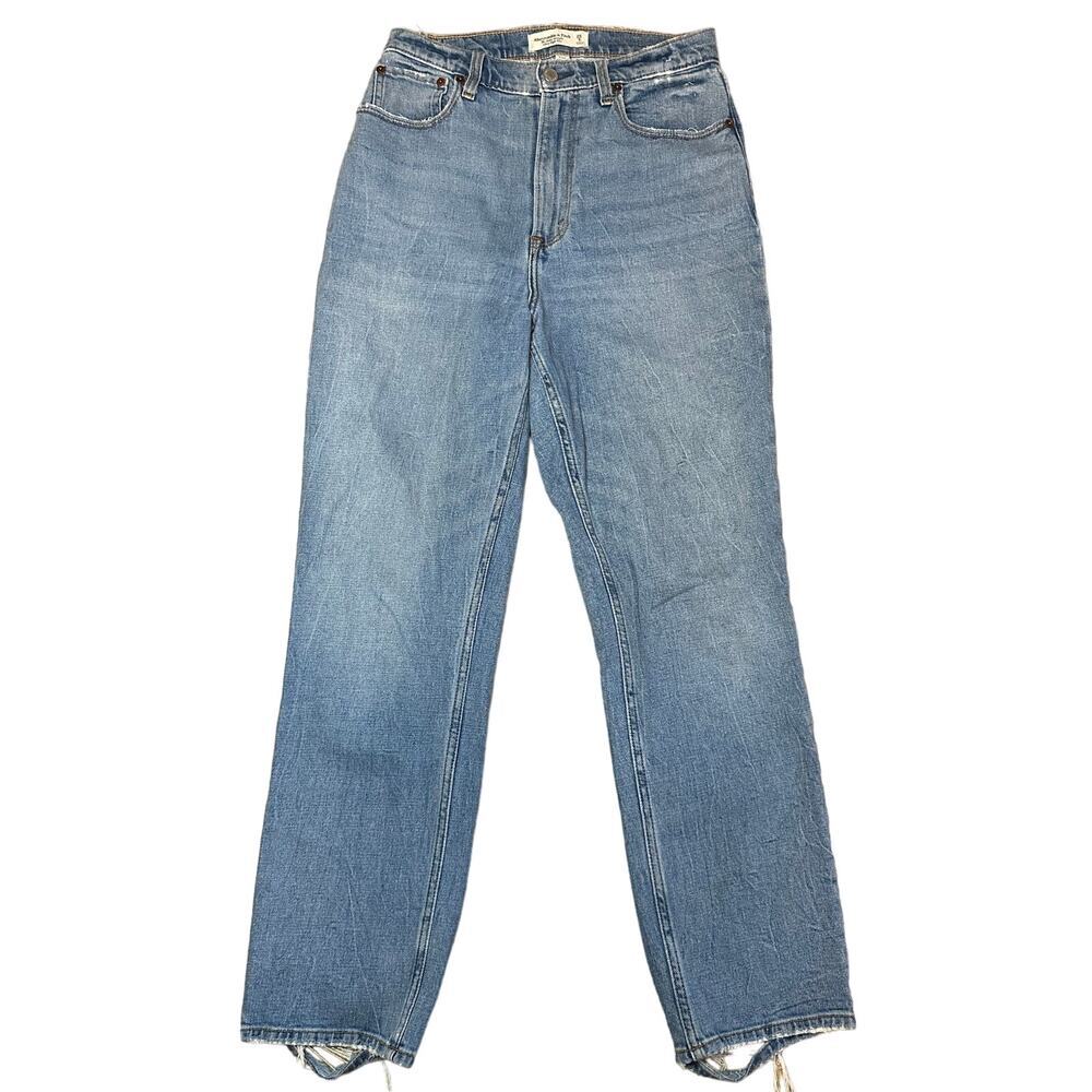 Abercrombie & Fitch The Ankle Straight Ultra High Rise Curve Love jean